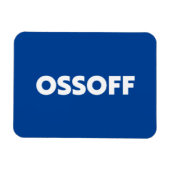 Jon Ossoff Georgia Senate runt blauw wit Magneet (Horizontaal)