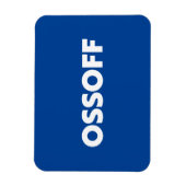 Jon Ossoff Georgia Senate runt blauw wit Magneet (Verticaal)