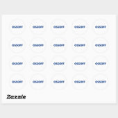 Jon Ossoff Georgia Senate runt blauw wit Ronde Sticker (Vel)