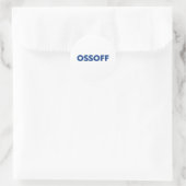 Jon Ossoff Georgia Senate runt blauw wit Ronde Sticker (Tas)