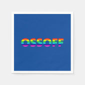 Jon Ossoff Georgia Senate runt blue lgbt paper Servet (Voorkant)