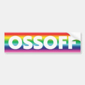 Jon Ossoff Georgia Senate runt pride lgbt bumper Bumpersticker (Voorkant)