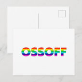 Jon Ossoff Georgia Senate runt pride lgbtq lgbt Briefkaart (Voorkant / Achterkant)