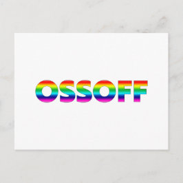 Jon Ossoff Georgia Senate runt pride lgbtq lgbt Briefkaart