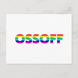 Jon Ossoff Georgia Senate runt pride lgbtq lgbt Briefkaart
