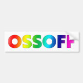 Jon Ossoff Georgia Senate runt pride lgbtq lgbt Bumpersticker (Voorkant)