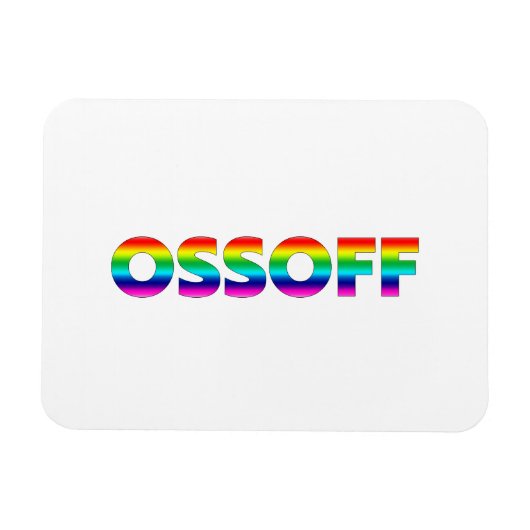 Jon Ossoff Georgia Senate runt pride lgbtq lgbt Magneet (Horizontaal)