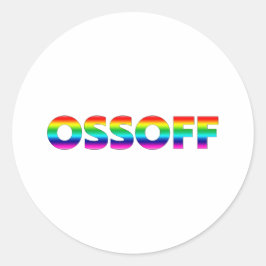 Jon Ossoff Georgia Senate runt pride lgbtq lgbt Ronde Sticker