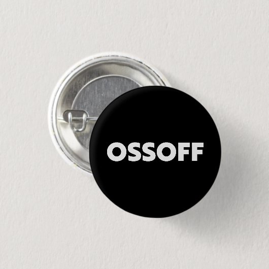 Jon Ossoff Georgia Senate runt zwart wit Ronde Button 3,2 Cm (Voorkant /achterkant)