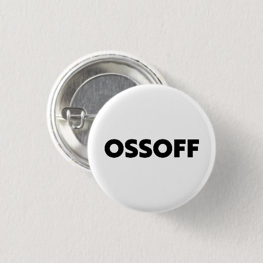 Jon Ossoff Georgia Senate runt zwart wit Ronde Button 3,2 Cm (Voorkant /achterkant)