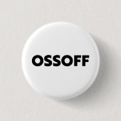 Jon Ossoff Georgia Senate runt zwart wit Ronde Button 3,2 Cm (Voorkant)
