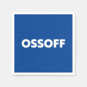 Jon Ossoff Georgia Senate start blauw witboek Servet (Voorkant)