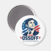 Jon Ossoff voor een beter Georgia Magneet (Voorkant / Achterkant)
