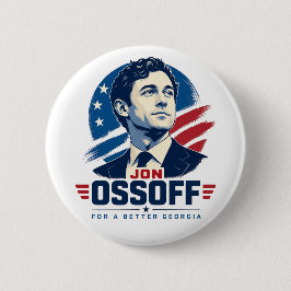 Jon Ossoff voor een beter Georgia Ronde Button 5,7 Cm
