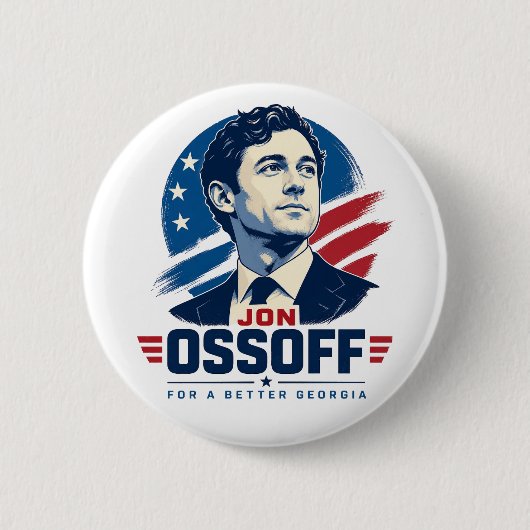 Jon Ossoff voor een beter Georgia Ronde Button 5,7 Cm (Voorkant)