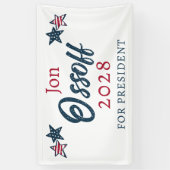 Jon Ossoff voor President 2028 Je hebt mijn Stem! Spandoek (Verticaal)