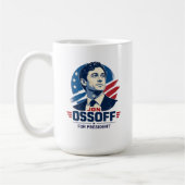 Jon Ossoff voor President 2028 Koffiemok (Links)