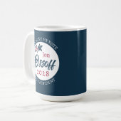 Jon Ossoff voor President 2028  Koffiemok (Voorkant links)