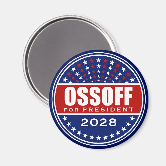 Jon Ossoff voor President 2028 Magneet (Voorkant / Achterkant)