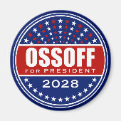 Jon Ossoff voor President 2028 Magneet (Voorkant)