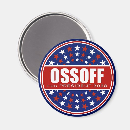 Jon Ossoff voor President 2028 Magneet (Voorkant / Achterkant)