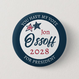 Jon Ossoff voor President 2028 Ronde Button 5,7 Cm