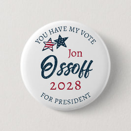 Jon Ossoff voor President 2028 Ronde Button 5,7 Cm