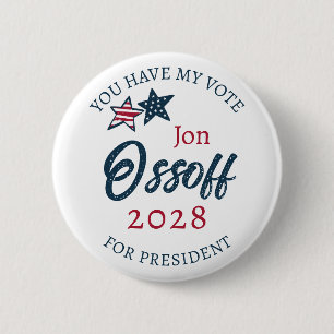 Jon Ossoff voor President 2028  Ronde Button 5,7 Cm