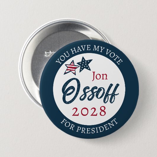 Jon Ossoff voor President 2028 Ronde Button 7,6 Cm (Voorkant /achterkant)