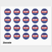 Jon Ossoff voor President 2028 Ronde Sticker (Vel)