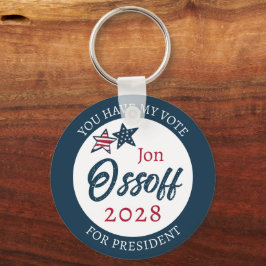 Jon Ossoff voor President 2028 Sleutelhanger