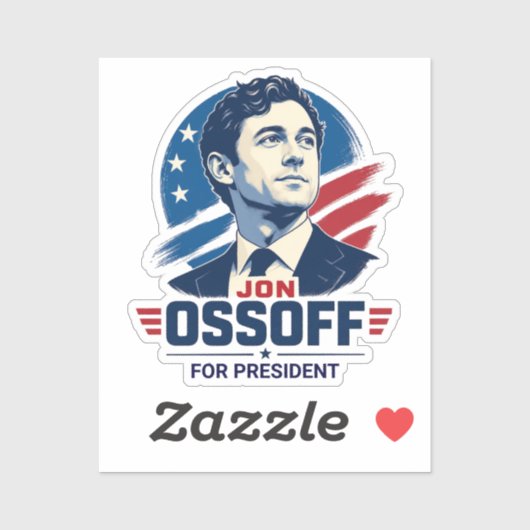 Jon Ossoff voor President 2028 Sticker (Vel)