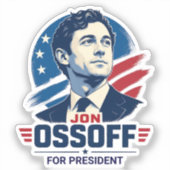 Jon Ossoff voor President 2028 Sticker (Voorkant)