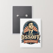 Jon Ossoff | Voor President| Politiek Button (Voorkant / Achterkant)