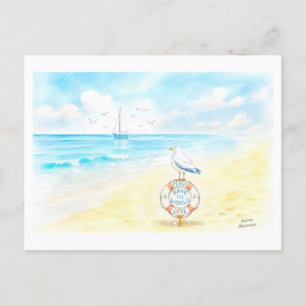 Jon Seagull - Vrede & Liefde Red de Wereld Briefkaart