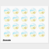 Jon Seagull - Vrede & Liefde Ronde Sticker (Vel)