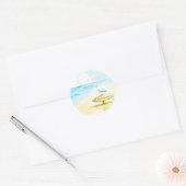 Jon Seagull - Vrede & Liefde Ronde Sticker (Envelop)