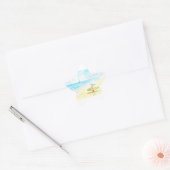Jon Seagull - Vrede & Liefde Ster Sticker (Envelop)