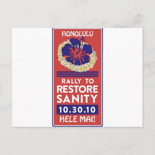 Jon Stewart Lei Briefkaart (Voorkant)