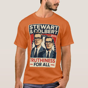 Jon Stewart & Stephen Colbert 2028 Waarheid voor T-shirt