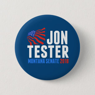 Jon Tester voor Montana Senate 2018 Ronde Button 5,7 Cm