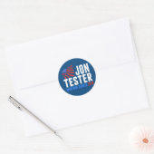 Jon Tester voor Montana Senate 2018 Ronde Sticker (Envelop)