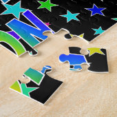 "JON" voornaam, geun "HAPPY BIRTHDAY" Legpuzzel (Zijkant)