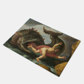 "Jona en de walvis" kunst deur mat (Schuin)