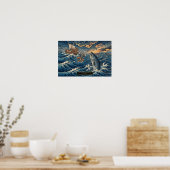 Jona en de Walvis — Ukiyo-e Poster (Keuken)