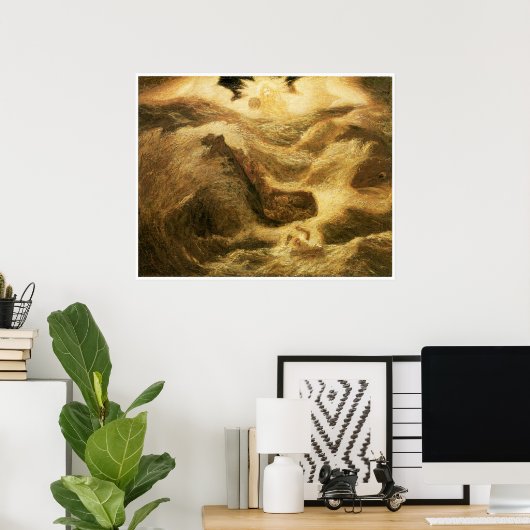 Jonah, 1885, Albert Pinkham Ryder Poster (Thuiskantoor)