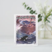 Jonah 1:17 - Jonah en de walvis Briefkaart (Staand voorkant)