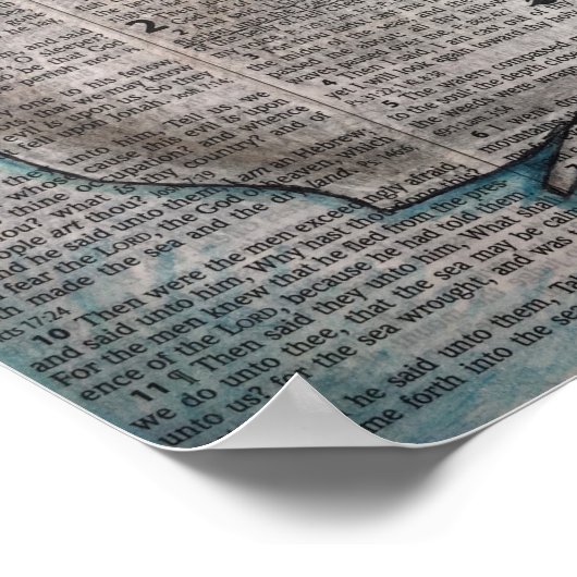 Jonah 2:2 - "Hij hoorde me" Poster (Hoek)