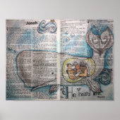 Jonah 2:2 - "Hij hoorde me" Poster (Voorkant)