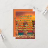 Jonah 2:6 KJV Bijbel Verse Pic Groet Kaart (Voorkant / Achterkant in situ)